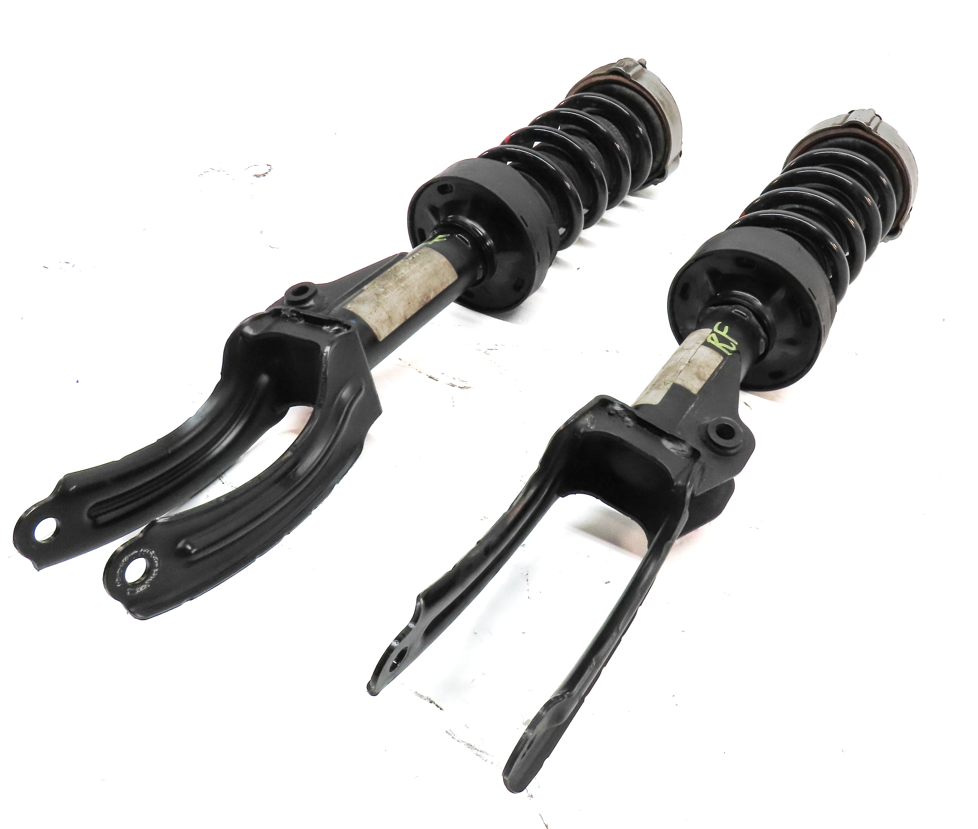 2011-2018 PORSCHE CAYENNE (958) FRONT LEFT & RIGHT SUSPENSION SHOCK STRUT SET 2 — exact item pictured